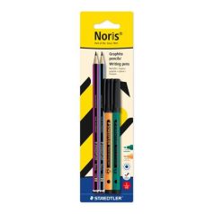   STAEDTLER Grafitceruza és tűfilc készlet, STAEDTLER "Noris® colour edition set", narancs+zöld tűfilc