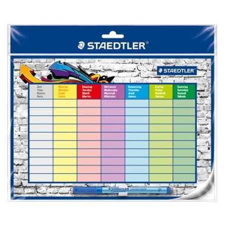 STAEDTLER Órarend, törölhető, öntapadós, STAEDTLER "641 SP2"