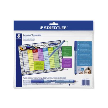 STAEDTLER Órarend, törölhető, öntapadós, STAEDTLER "641 SP2"