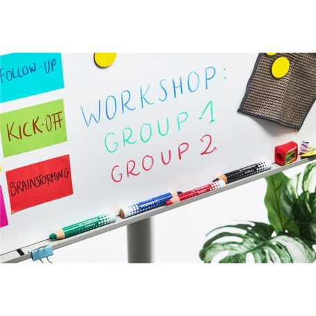 STABILO Táblaceruza fehértáblához, flipchartpapírhoz, kúpos, STABILO "MARKdry", piros