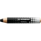 STABILO Táblaceruza fehértáblához, flipchartpapírhoz, kúpos, STABILO "MARKdry", fekete