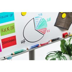   STABILO Táblaceruza fehértáblához, flipchartpapírhoz, kúpos, STABILO "MARKdry", fekete