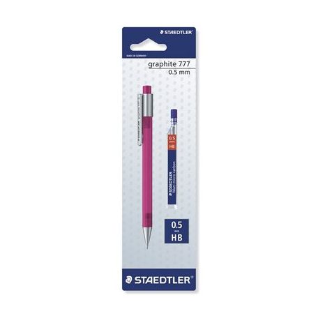 STAEDTLER Nyomósirón és grafitbél, 0,5 mm, STAEDTLER "Graphite 777", vegyes színek