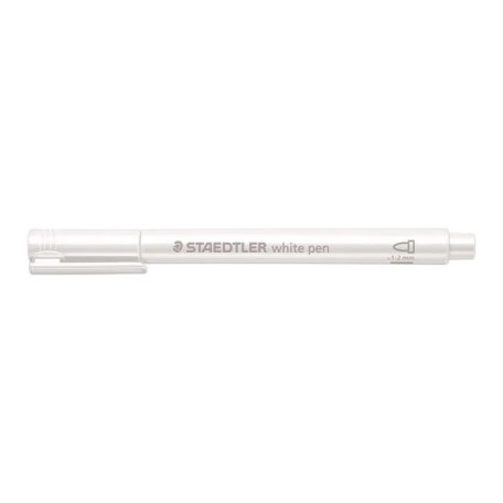 STAEDTLER Dekormarker, 1-2 mm, kúpos, STAEDTLER "8323", fehér