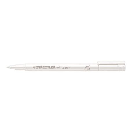 STAEDTLER Dekormarker, 1-2 mm, kúpos, STAEDTLER "8323", fehér
