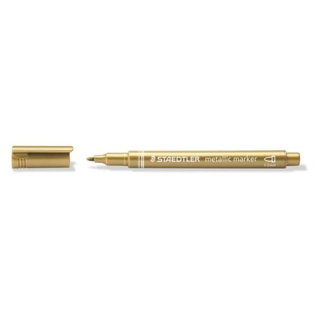 STAEDTLER Dekormarker, 1-2 mm, kúpos, STAEDTLER "8323", arany