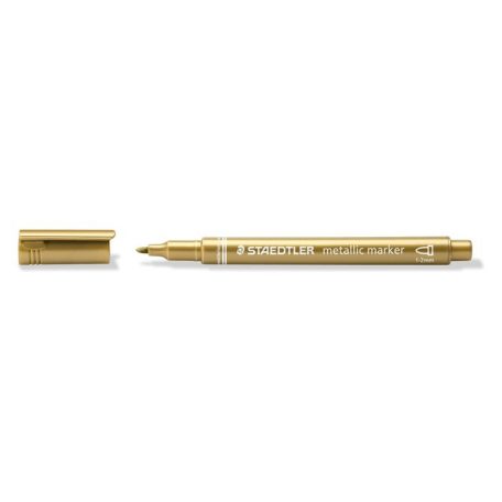 STAEDTLER Dekormarker, 1-2 mm, kúpos, STAEDTLER "8323", arany