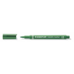   STAEDTLER Dekormarker, 1-2 mm, kúpos, STAEDTLER "8323", metálzöld