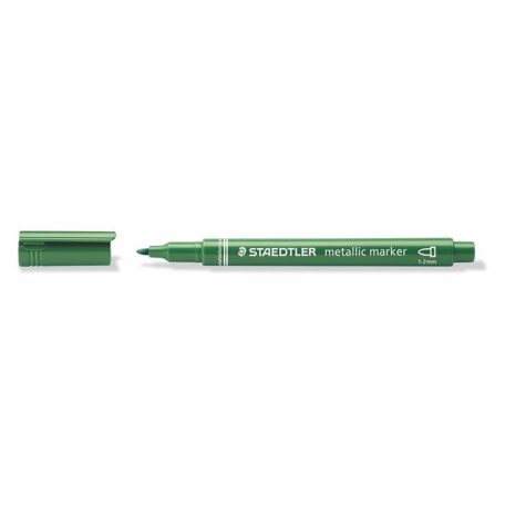 STAEDTLER Dekormarker, 1-2 mm, kúpos, STAEDTLER "8323", metálzöld
