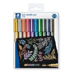   STAEDTLER Dekormarker készlet, 1-2 mm, kúpos, STAEDTLER "8323", 10 különböző szín