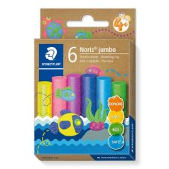   STAEDTLER Modellező gyurma készlet, STAEDTLER "Noris® jumbo 842", 6 különböző csillámos szín