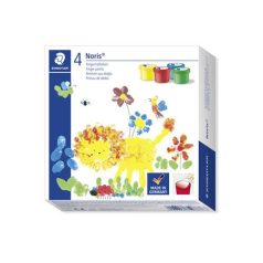   STAEDTLER Ujjfesték, STAEDTLER "Noris Junior 881", 4 különböző szín