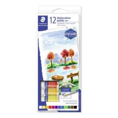   STAEDTLER Akvarell festék, tubusos, STAEDTLER "8880", 12 különböző szín