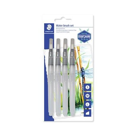 STAEDTLER Ecsetkészlet, vízzel tölthető, STAEDTLER, "949", 4 különböző méret