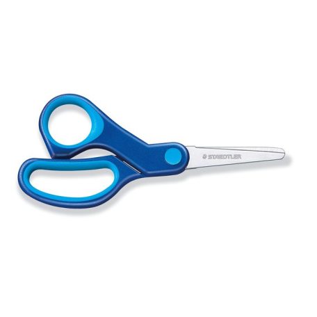 STAEDTLER Olló, iskolai, 14 cm, balkezes, STAEDTLER "Noris 965", kék