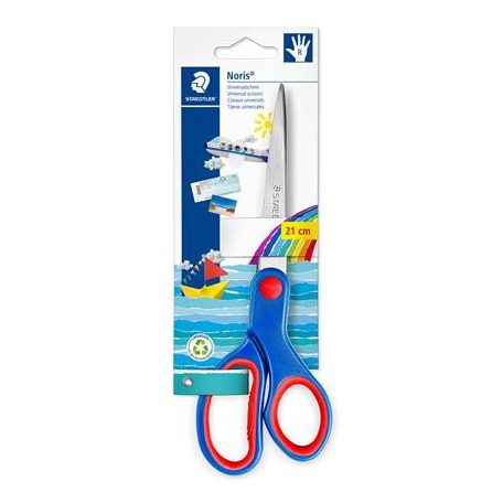STAEDTLER Olló, hobbi, 21 cm, STAEDTLER "Noris® 965", kék