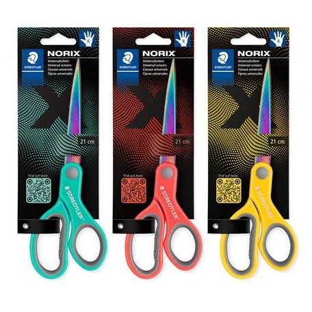 STAEDTLER Olló, általános, 21 cm, STAEDTLER "Norix® 965", vegyes színek