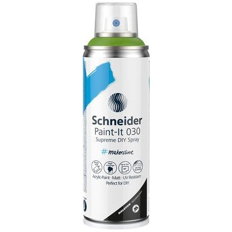 SCHNEIDER Akrilfesték spray, 200 ml, SCHNEIDER "Paint-It 030", zöld
