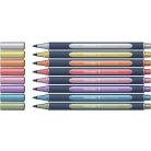 SCHNEIDER Metálfényű rollertoll készlet, 0,4 mm, SCHNEIDER "Paint-It 050" 8 különböző szín