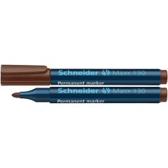   SCHNEIDER Alkoholos marker, 1-3 mm, kúpos, SCHNEIDER "Maxx 130", barna