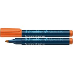   SCHNEIDER Alkoholos marker, 1-3 mm, kúpos, SCHNEIDER "Maxx 130", narancssárga