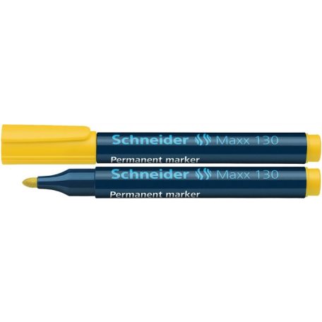 SCHNEIDER Alkoholos marker, 1-3 mm, kúpos, SCHNEIDER "Maxx 130", sárga