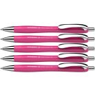SCHNEIDER Golyóstoll, 0,7 mm, nyomógombos, SCHNEIDER "Slider Rave XB", magenta