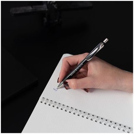 SCHNEIDER Golyóstoll, 0,7 mm, nyomógombos, SCHNEIDER "Slider Rave XB", fekete, kék