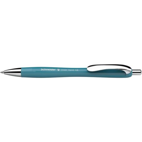 SCHNEIDER Golyóstoll, 0,7 mm, nyomógombos, SCHNEIDER "Slider Rave XB", türkiz