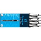 SCHNEIDER Golyóstoll, 0,7 mm, nyomógombos, SCHNEIDER "Slider Rave XB", fekete-fehér, kék