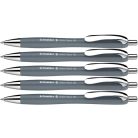 SCHNEIDER Golyóstoll, 0,7 mm, nyomógombos, SCHNEIDER "Slider Rave XB", szürke