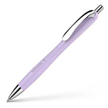 SCHNEIDER Golyóstoll, 0,7 mm, nyomógombos, SCHNEIDER "Slider Rave XB", halványlila