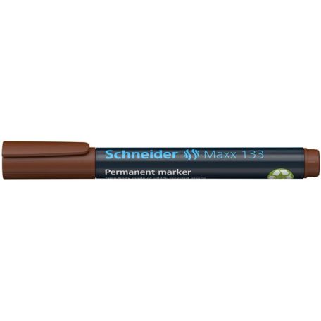 SCHNEIDER Alkoholos marker, 1-4 mm, vágott, SCHNEIDER "Maxx 133", barna
