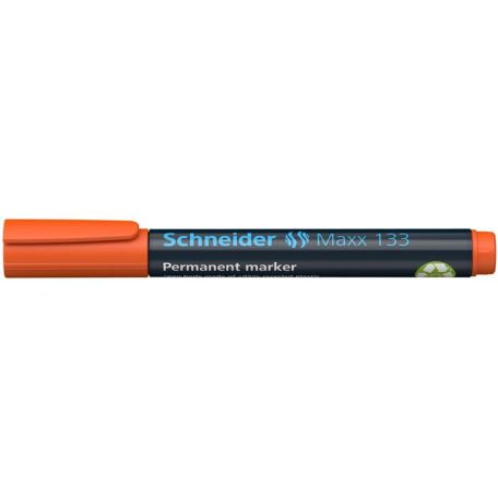 SCHNEIDER Alkoholos marker, 1-4 mm, vágott, SCHNEIDER "Maxx 133", narancssárga