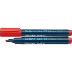   SCHNEIDER Alkoholos marker, 1-4 mm, vágott, SCHNEIDER "Maxx 133", piros