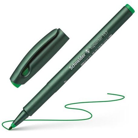 SCHNEIDER Filctoll, 0,8 mm, SCHNEIDER "Topwriter 157", zöld