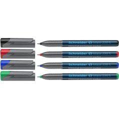   SCHNEIDER Alkoholos marker készlet, OHP, 0,4 mm, SCHNEIDER "Maxx 220 S", 4 különböző szín