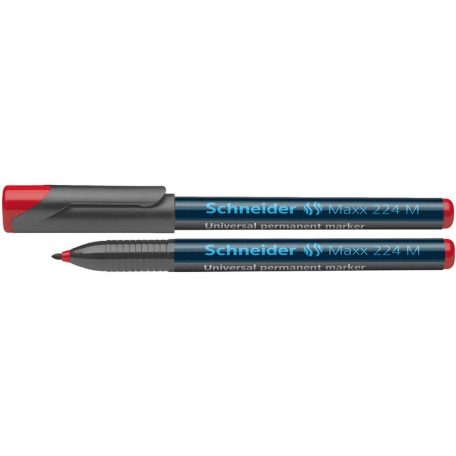 SCHNEIDER Alkoholos marker, OHP, 1 mm, SCHNEIDER "Maxx 224 M", piros