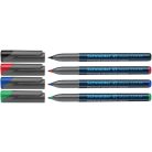 SCHNEIDER Alkoholos marker készlet, OHP, 1 mm, SCHNEIDER "Maxx 224 M", 4 különböző szín