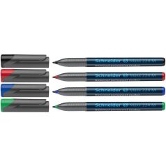   SCHNEIDER Alkoholos marker készlet, OHP, 1 mm, SCHNEIDER "Maxx 224 M", 4 különböző szín