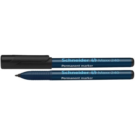 SCHNEIDER Alkoholos marker, 1-2 mm, kúpos, SCHNEIDER "Maxx 240", fekete