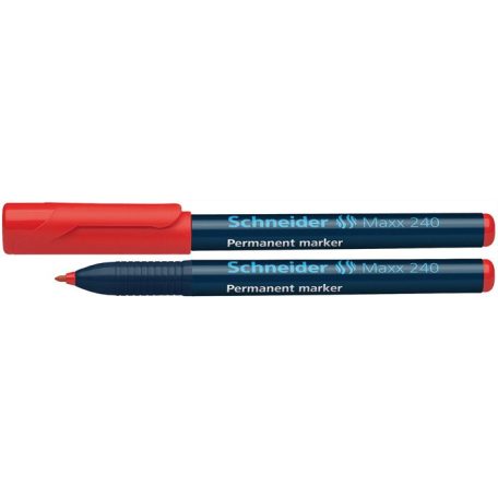 SCHNEIDER Alkoholos marker, 1-2 mm, kúpos, SCHNEIDER "Maxx 240", piros