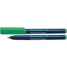   SCHNEIDER Alkoholos marker, 1-2 mm, kúpos, SCHNEIDER "Maxx 240", zöld