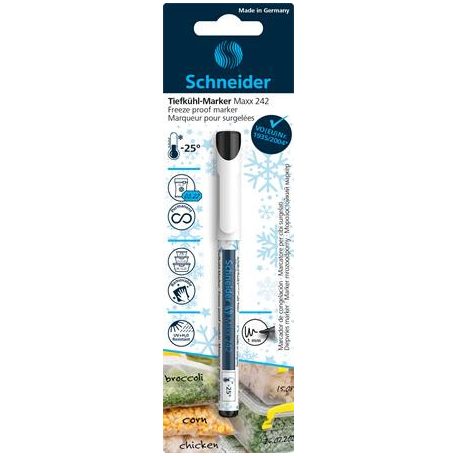 SCHNEIDER Fagyálló marker, SCHNEIDER "Maxx 242", fekete
