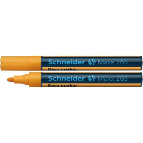 SCHNEIDER Krétamarker, 2-3 mm, SCHNEIDER "Maxx 265", narancssárga