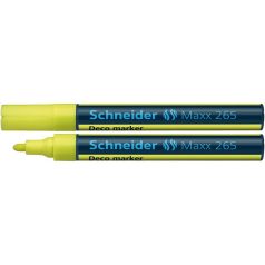   SCHNEIDER Krétamarker, 2-3 mm, SCHNEIDER "Maxx 265", sárga