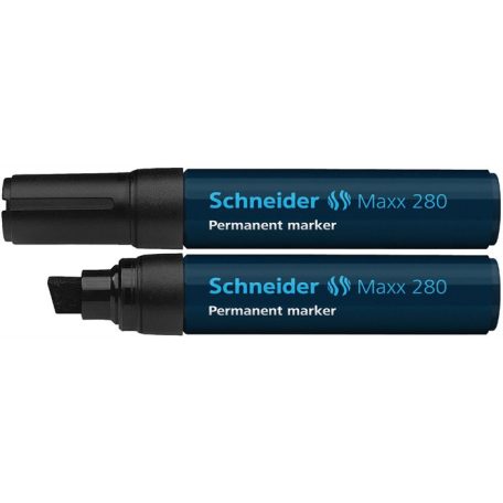 SCHNEIDER Alkoholos marker, 4-12 mm, vágott, SCHNEIDER "Maxx 280", fekete