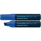 SCHNEIDER Alkoholos marker, 4-12 mm, vágott, SCHNEIDER "Maxx 280", kék