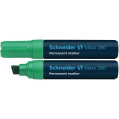   SCHNEIDER Alkoholos marker, 4-12 mm, vágott, SCHNEIDER "Maxx 280", zöld