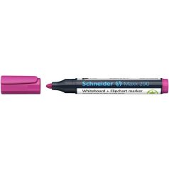   SCHNEIDER Tábla- és flipchart marker, 2-3 mm, kúpos, SCHNEIDER "Maxx 290", magenta